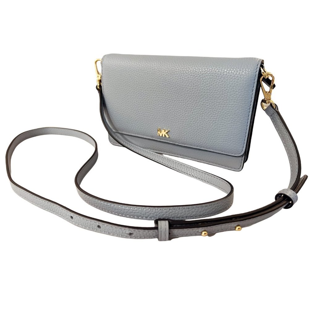 Michael Kors Gray Leather Wallet Bag